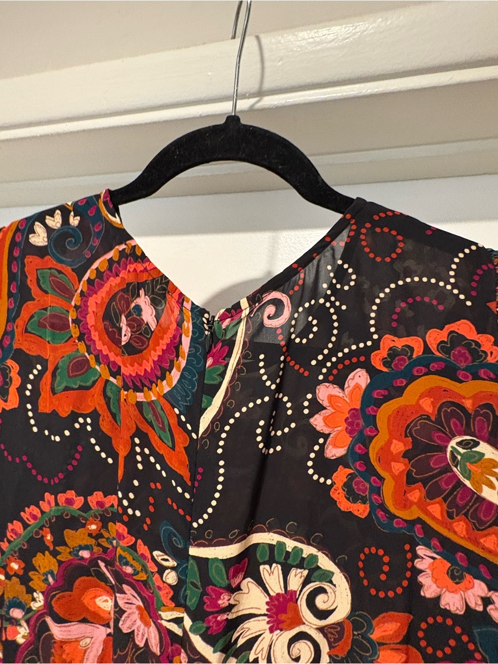 Anthropologie Kachel Paisley Maxi Midi Dress Vacation Spooky Season - Picture 9 of 12